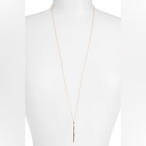 NWOT Gorjana Taner Dagger Bar Necklace, Gold